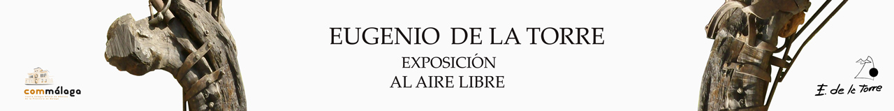 Banner realizado para la inauguración de la exposición en los jardindes del Ilustre Colegio Oficial de Médicos de Málaga
